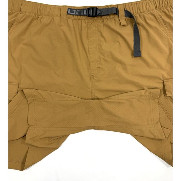 Huk Fishing Mens Creekbed Cargo Shorts Size 2XL Tan Hybrid Performance Outdoors - Picture 5 of 12